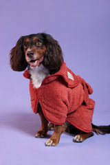 Dog Drying Coat - Rust