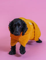 Dog Drying Coat - Yellow
