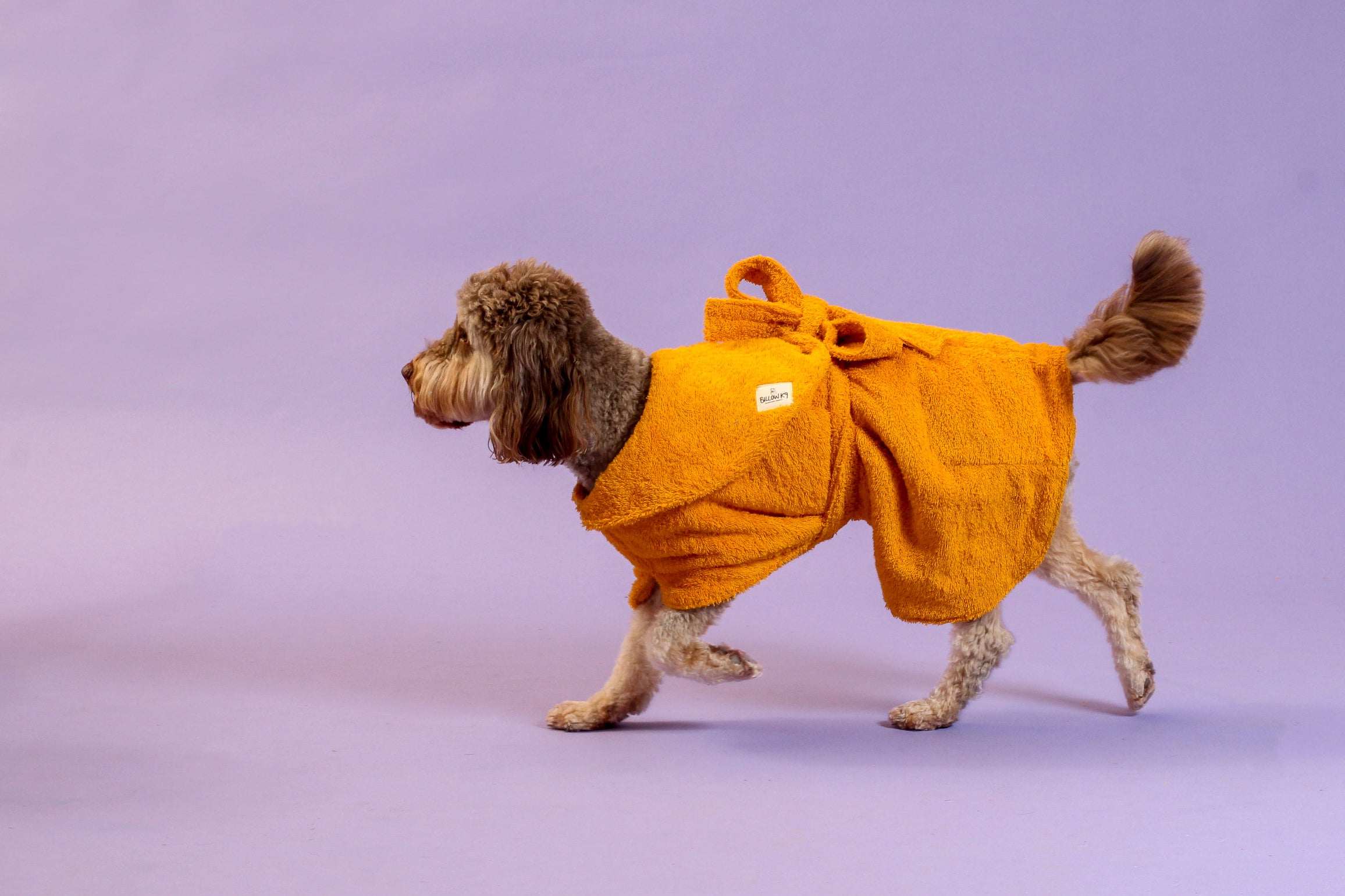 Dog Drying Coat - Yellow