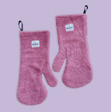 Dog Drying Mitts - Rust